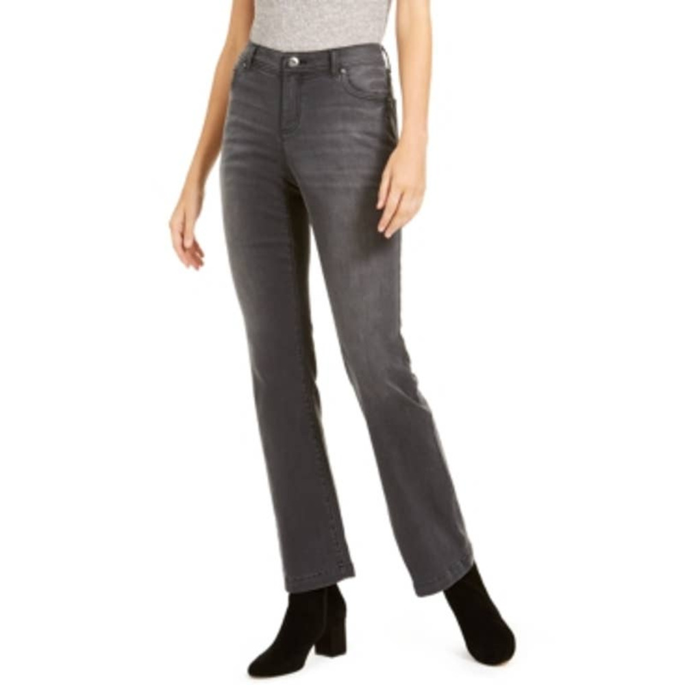 INC International Concepts Bootcut Jean's,   Women's Curvy-Fit  Black Size 8